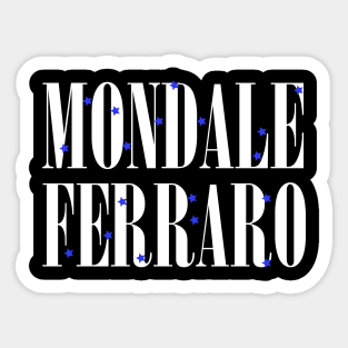 mondale ferraro Sticker